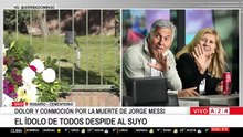 Lionel Messi despide a su papá Jorge en una ceremonia íntima en Rosario