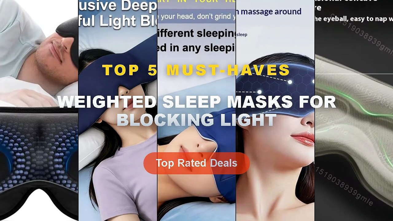 Ultimate Guide to the Best Weighted Sleep Masks For Blocking Light - Gravity Eyeshade Sleepmask Weighted 3D Sleep Mask T...