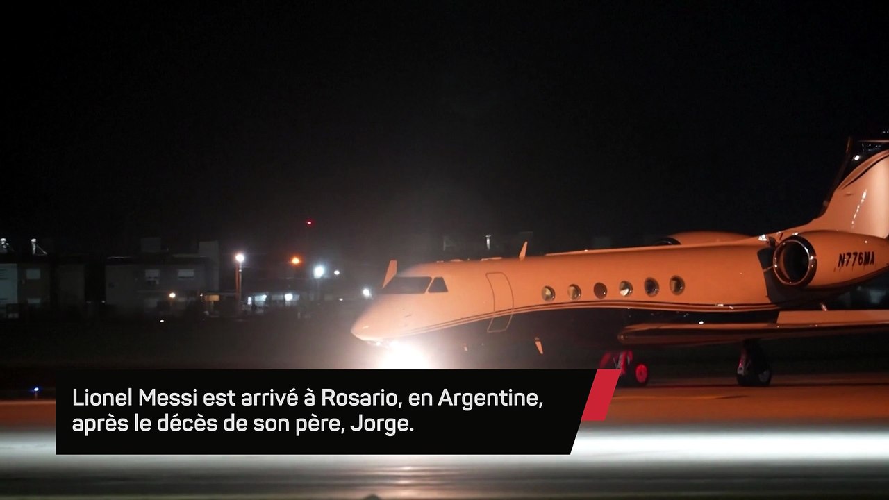 Lionel Messi est arrivé à Rosario pour le décès de son père