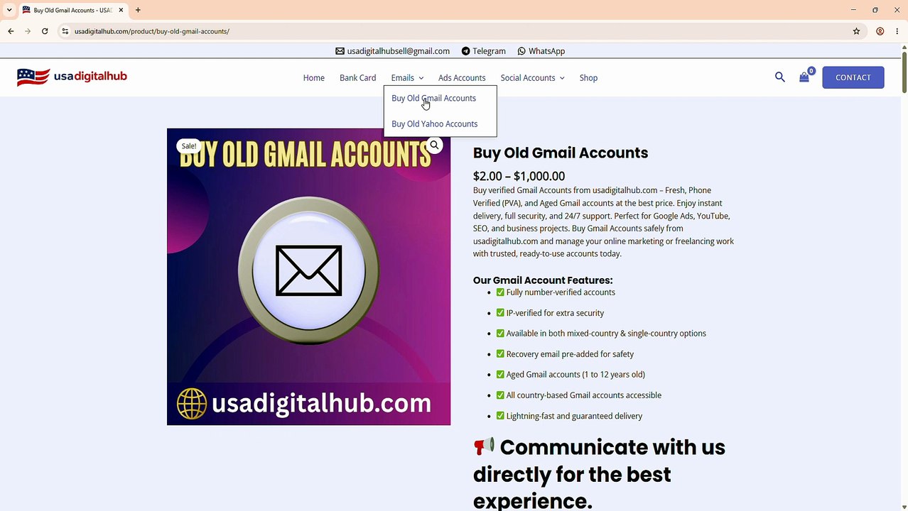 The Easiest Way to Buy Old Gmail Accounts Wiith 2FA
