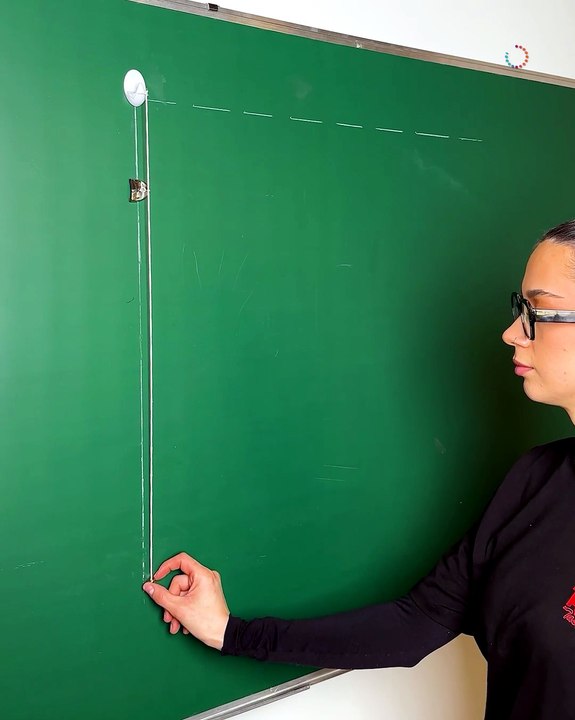 Chalkboard, string & a little physics magic ✨📚
