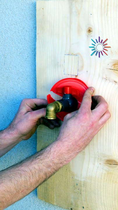 Outdoor faucet protection during freezing winter