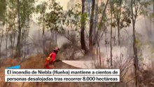 El incendio de Niebla (Huelva) continúa activo con 8.000 ha recorridas