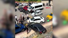 Osmaniye’de kazanın ardından korkuluklardan düşen otomobildeki 5 kişi yaralandı