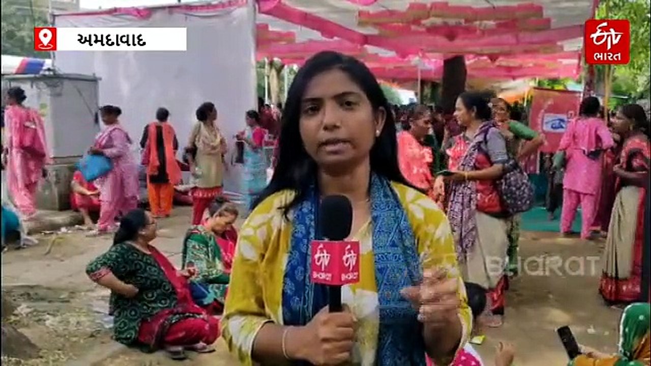 અમદાવાદ: કામના ભારણ, અપૂરતા અને ઓછા વળતર સહિતની ફરિયાદ સાથે રાજ્યની 8 હજારથી વધુ આશા અને ફેસિલિટેટર બહેનોનું શક્તિપ્રદર્શન