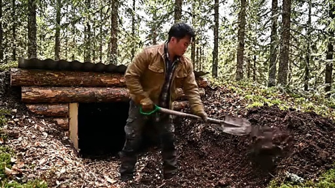 Built a SECRET Underground Bunker to Survive Alone in the Wild