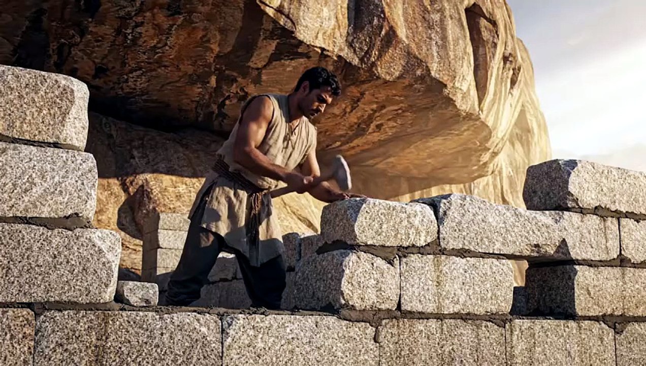 Building a house under a giant rock that can last for thousands of years  from start to finish