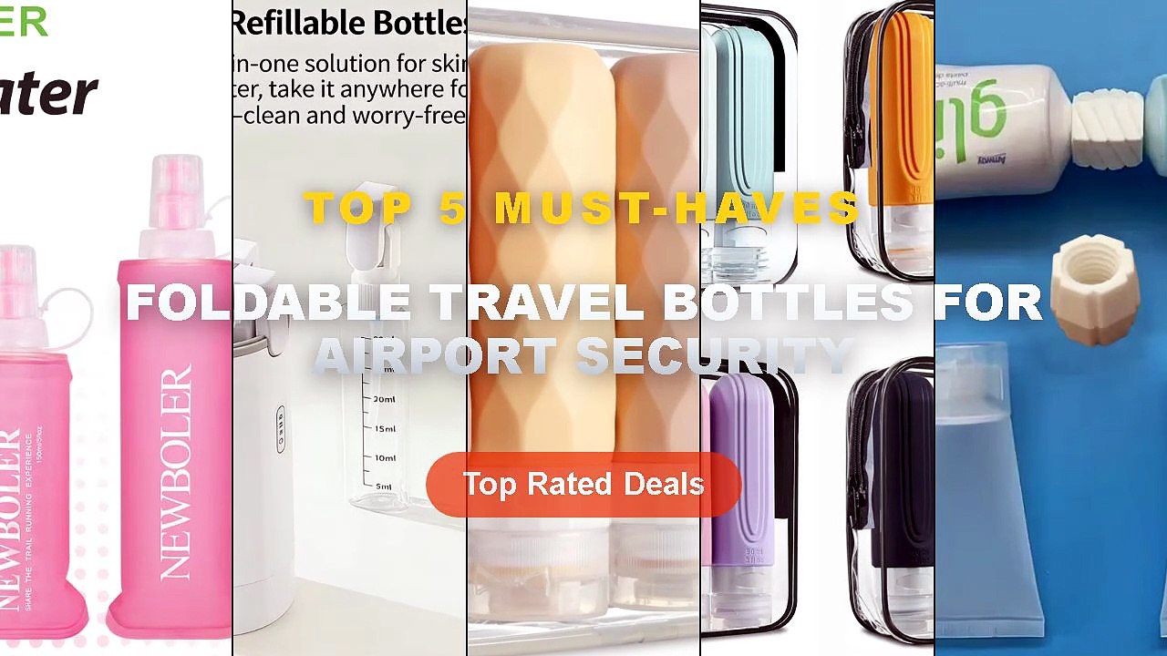 Cheap & Best Foldable Travel Bottles For Airport Security Unboxing & Review