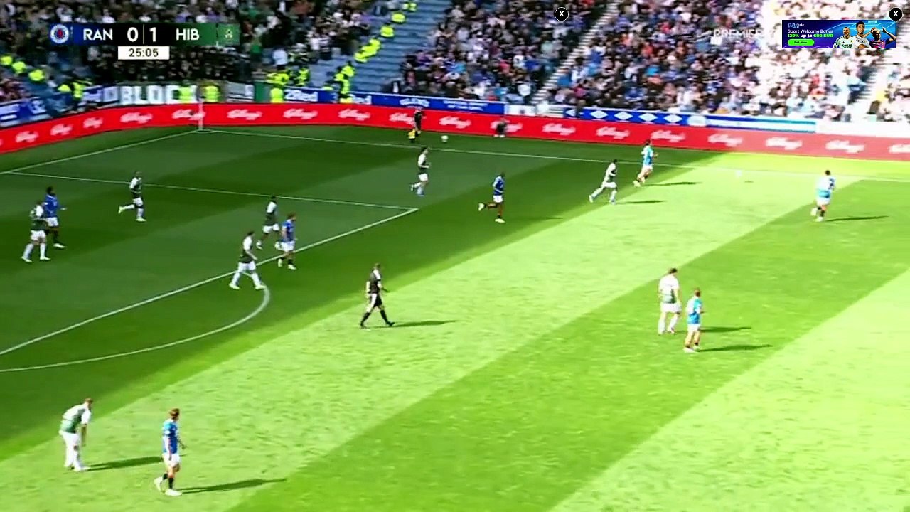 Rangers Vs Hibernian 1 half