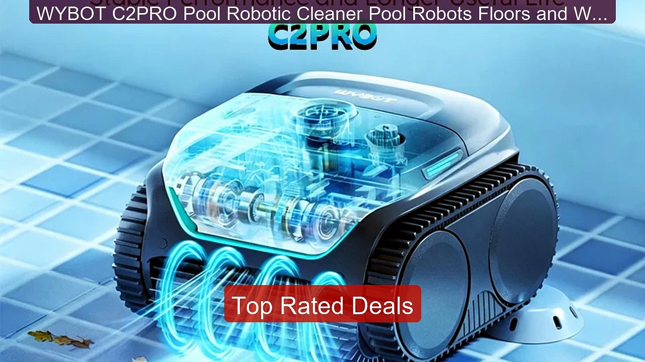 WYBOT C2PRO Pool Robotic Cleaner Pool Robots Fl...