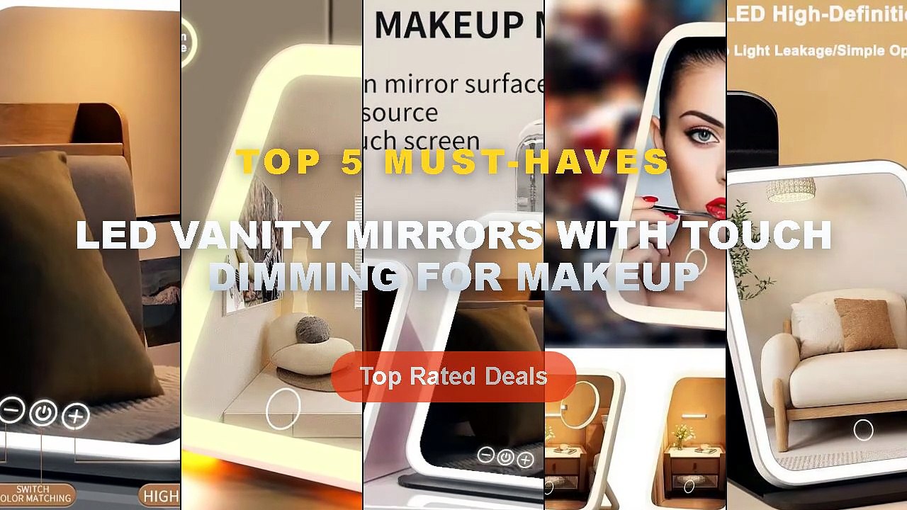 Why Everyone Is Buying LED Vanity Mirrors With Touch Dimming For Makeup - 3 Colors LED Vanity Mirror with Touch Screen U...