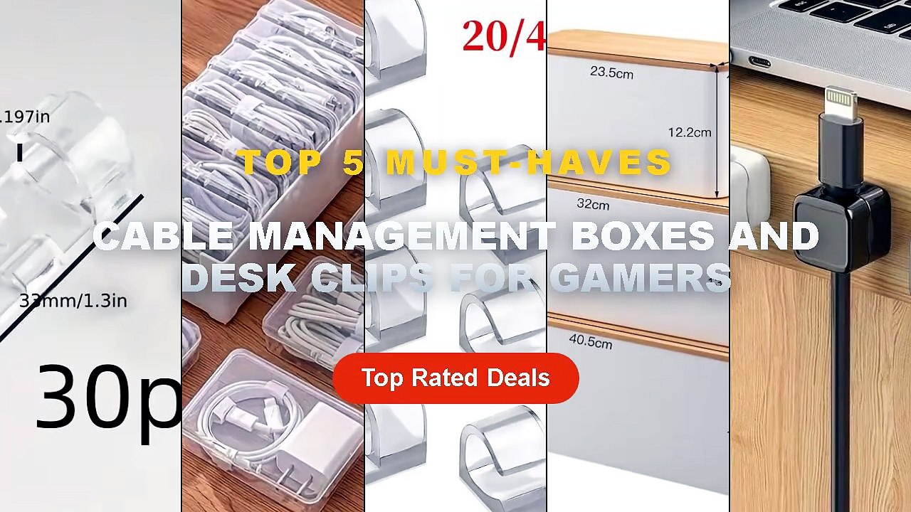 Cheap & Best Cable Management Boxes And Desk Clips For Gamers Unboxing & Review