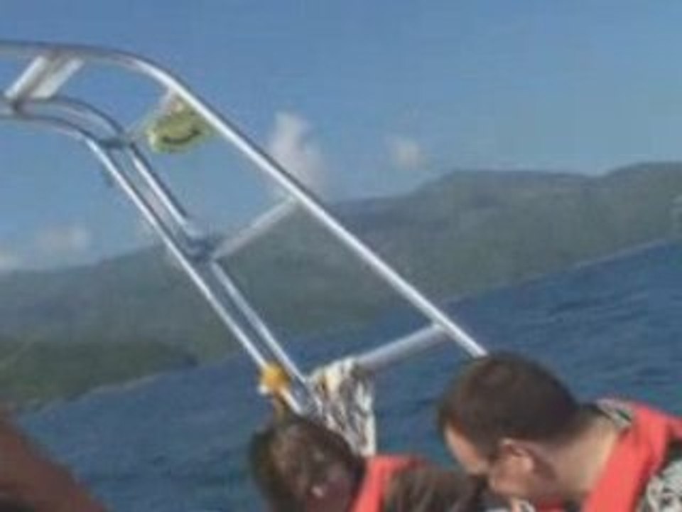Courtney & Dillon Parasail at Ladabee
