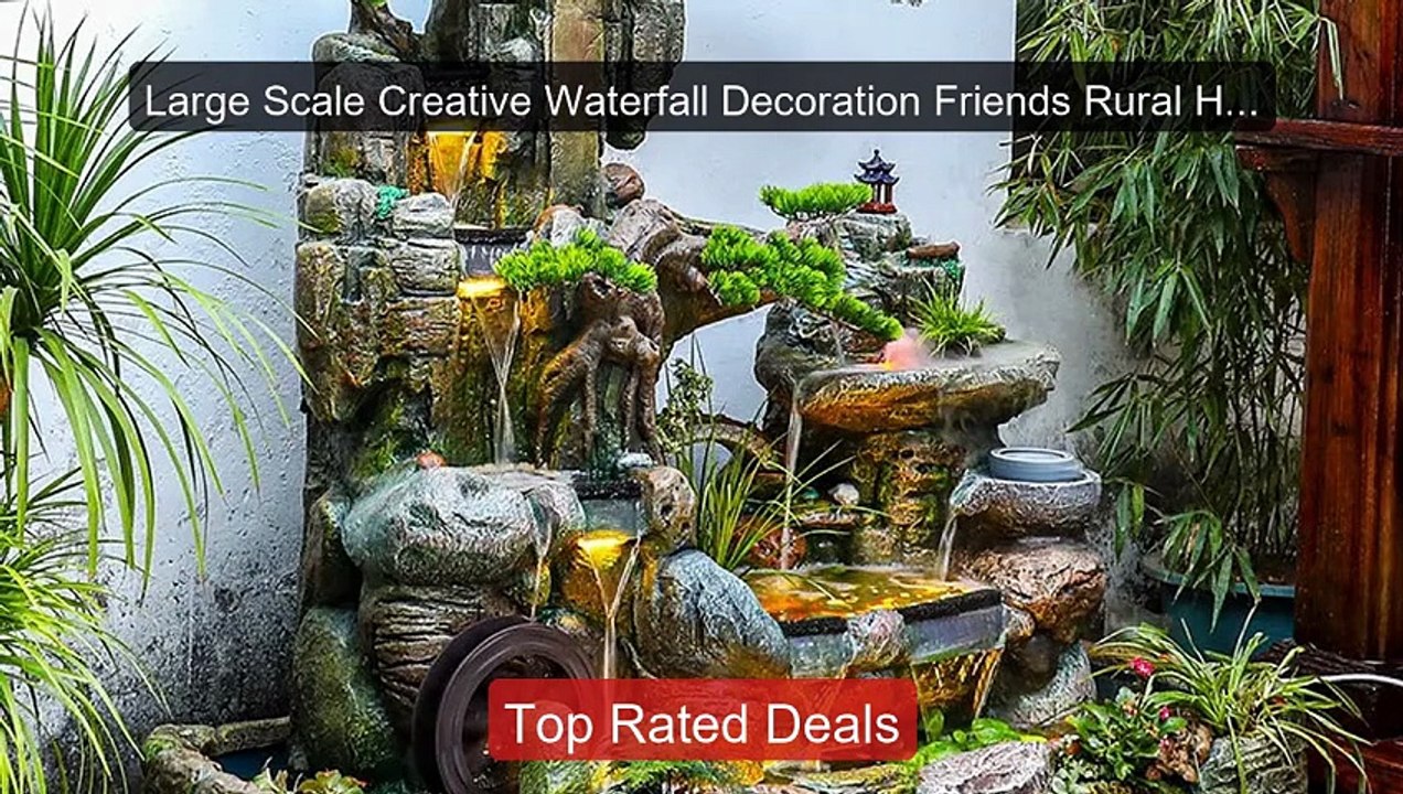 Large Scale Creative Waterfall Decoration Friends Rural Home D ...