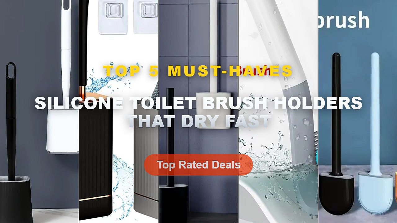Don't Buy Silicone Toilet Brush Holders That Dry Fast Before Watching This! - Long Handle Silicone Toilet Brush, Flexibl...
