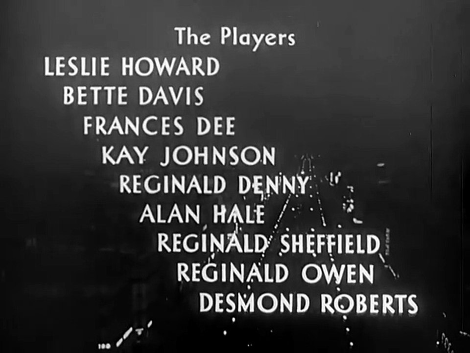 "Of Human Bondage" Starring Leslie Howard and Bette Davis