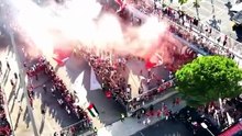 Chegada do Benfica à Luz