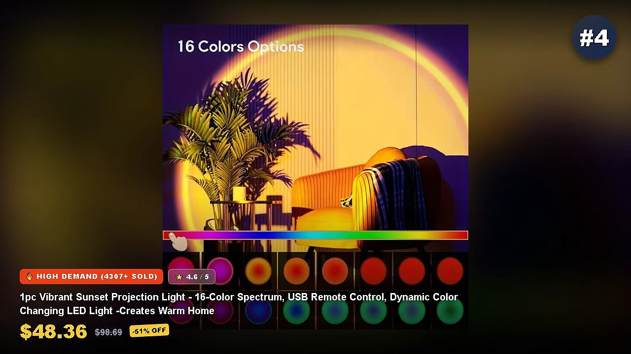 Aesthetic Sunset Projection Lamps For Room Decor: Top 5 Best Sellers