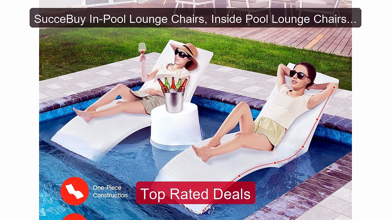 SucceBuy In-Pool Lounge Chairs, Inside Pool Lou...