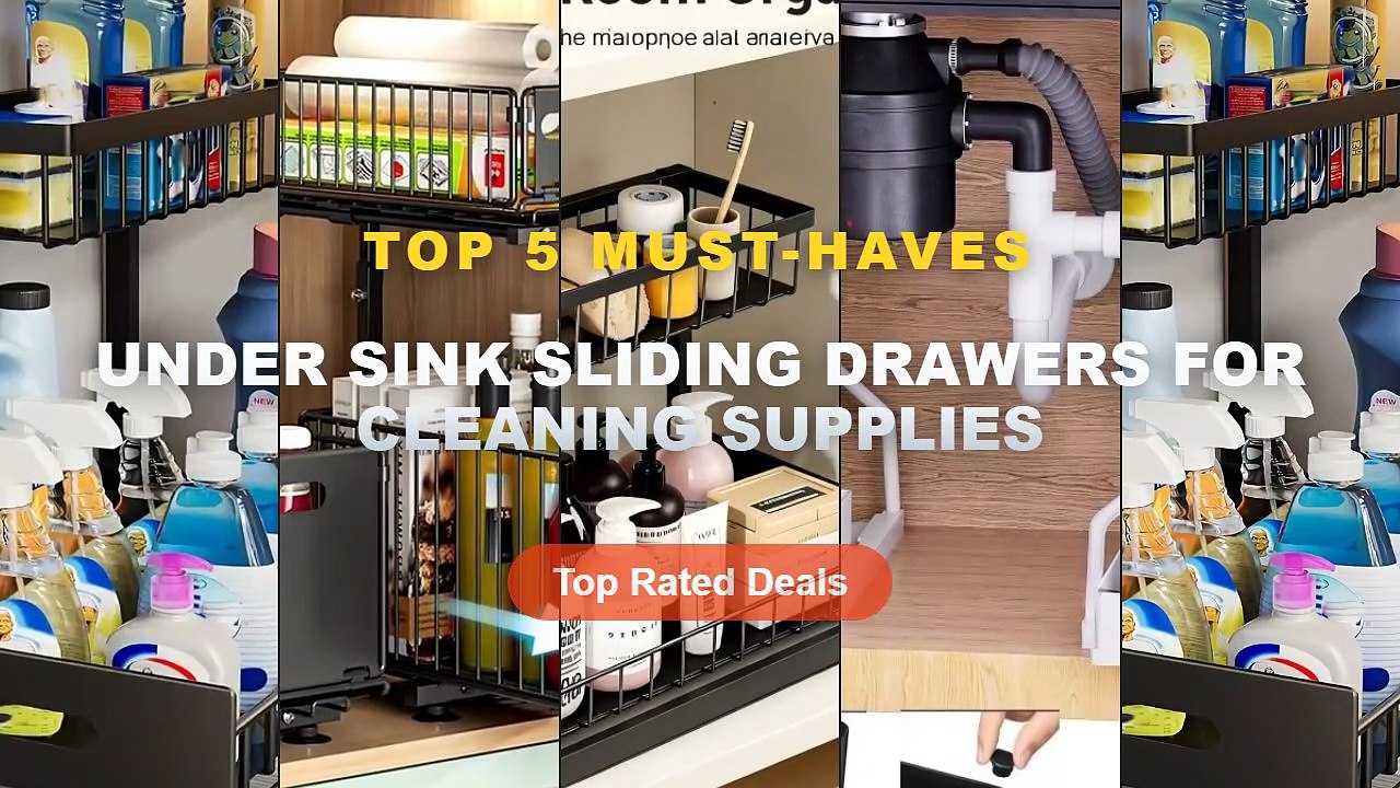 Cheap & Best Under Sink Sliding Drawers For Cle...