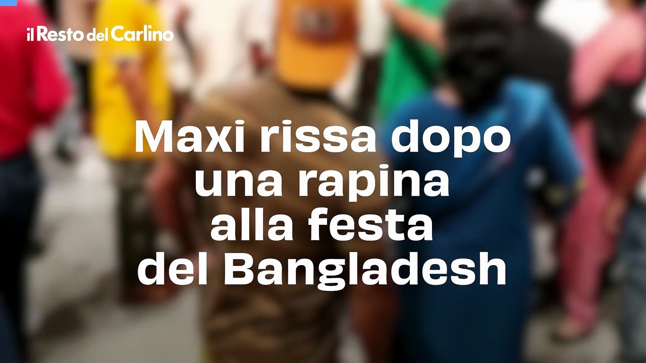 Maxi rissa dopo una rapina alla festa del Bangladesh: video