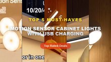 Don't Buy Motion Sensor Cabinet Lights With USB Charging Before Watching This! - Motion Sensor Night Light LED Cabinet L...