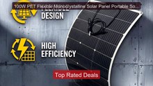 100W PET Flexible Monocrystalline Solar Panel Portable Sola... -- Top Pick 2026 | Unbeatable Price!