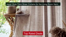 Japan Style Thick Sheer Curtains for the Living Room Semi Tul... -- Amazing Value 2026 | Must Have!