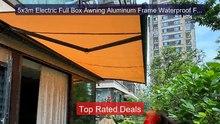 5x3m Electric Full Box Awning Aluminum Frame Waterproof Fabri... -- Amazing Value 2026 | Must Have!