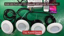 RGB LED Pool Light 12W Bluetooth APP Control  Outdoor/Indoor U... -- Best Buy 2026 | Great Quality!