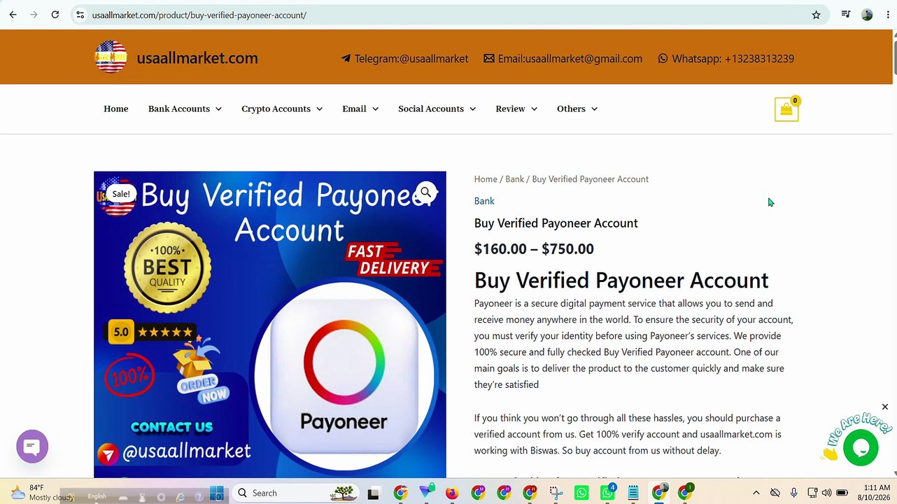 Buy Verified Payoneer Accounts - US, UK, CA, Na, AUS Any Countries Phone Verify
