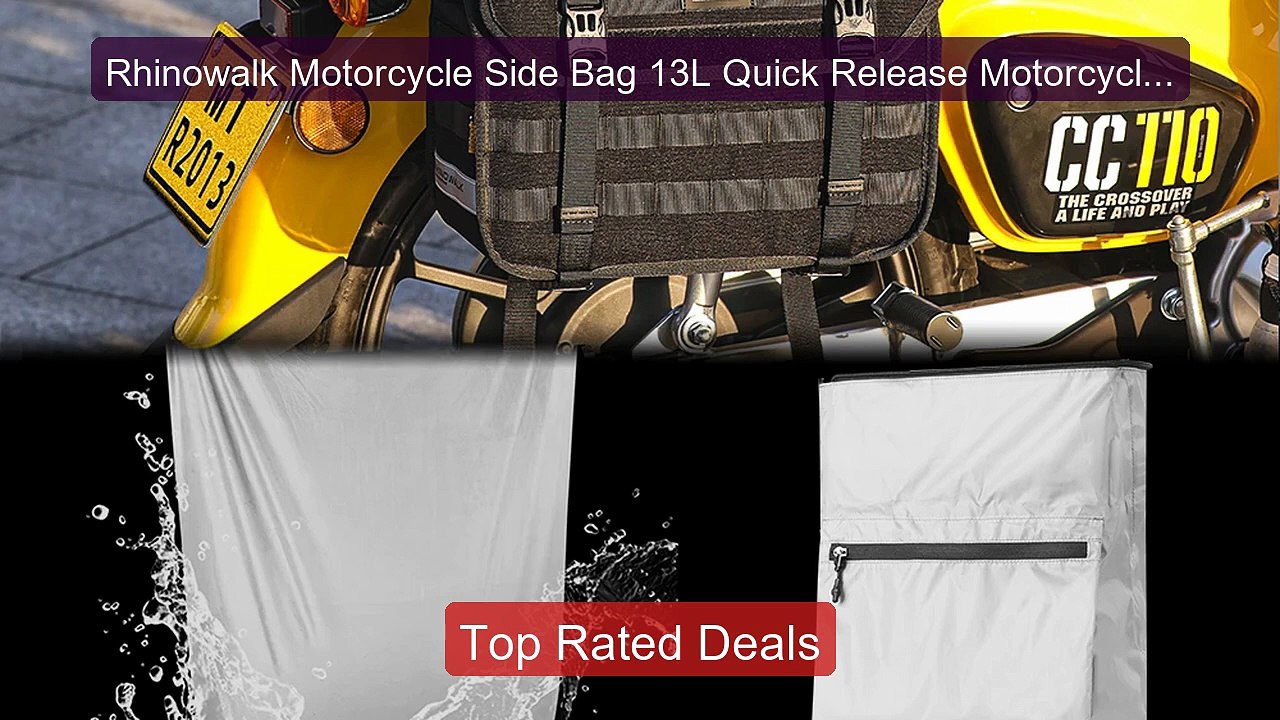 Rhinowalk Motorcycle Side Bag 13L Quick Release Motorcycle Saddle ... -- Best Deal 2026 | Shop Now!