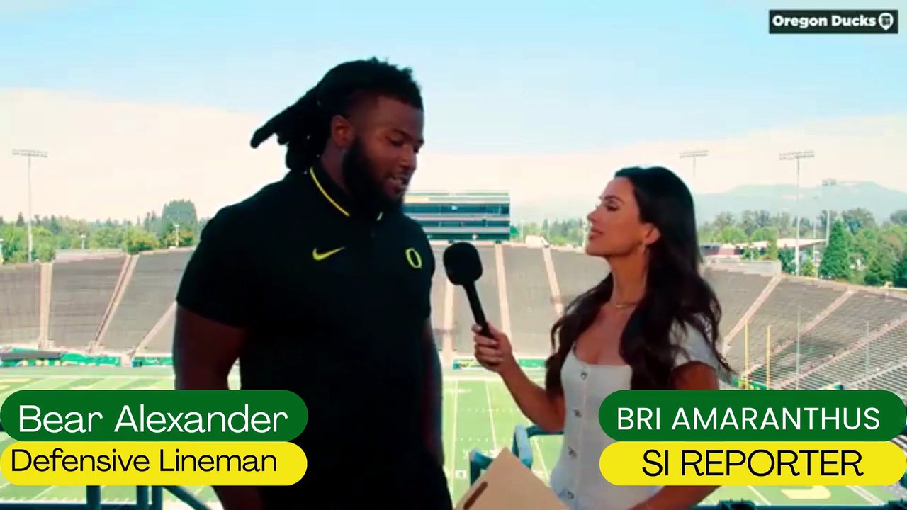 Defensive Lineman Bear Alexander discusses why he decided to come back to Oregon