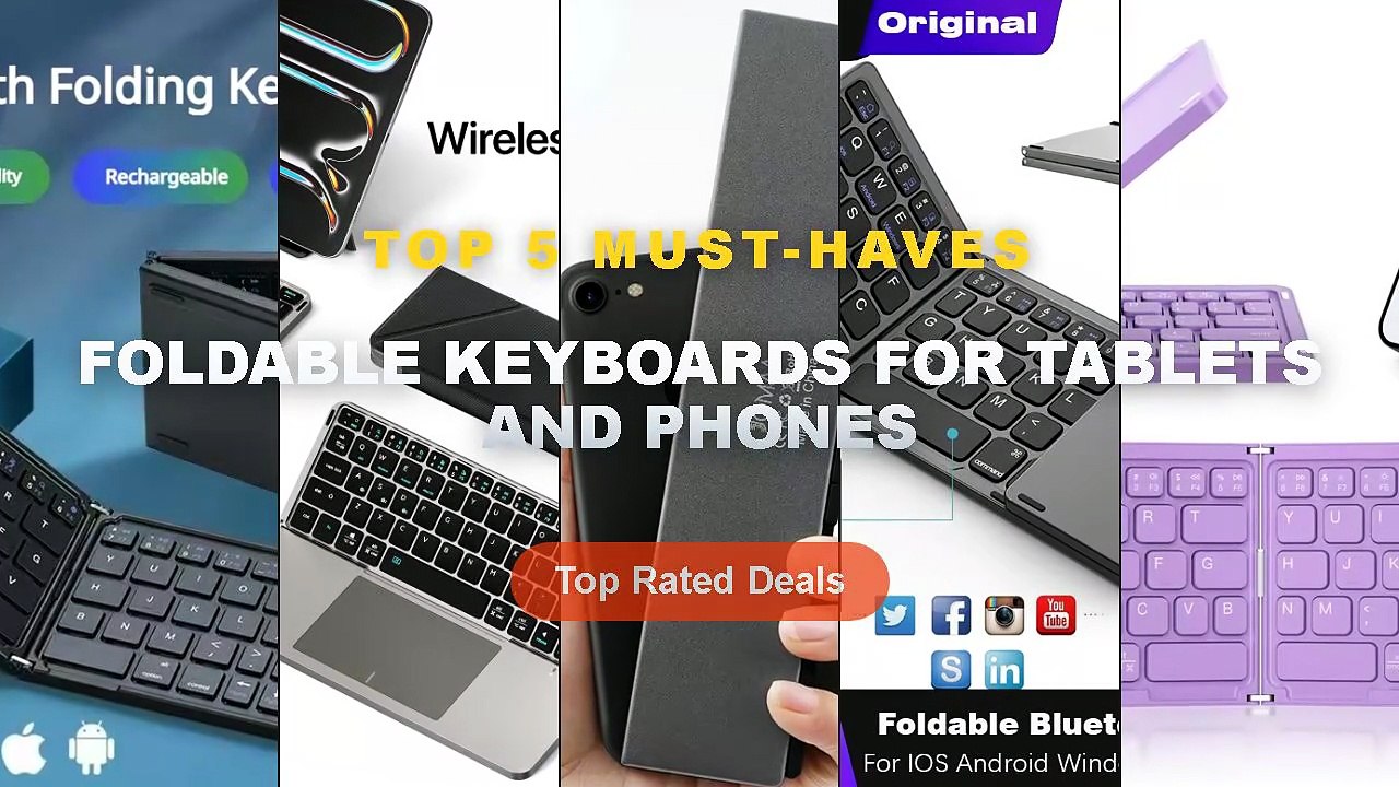 Best Foldable Keyboards For Tablets And Phones...