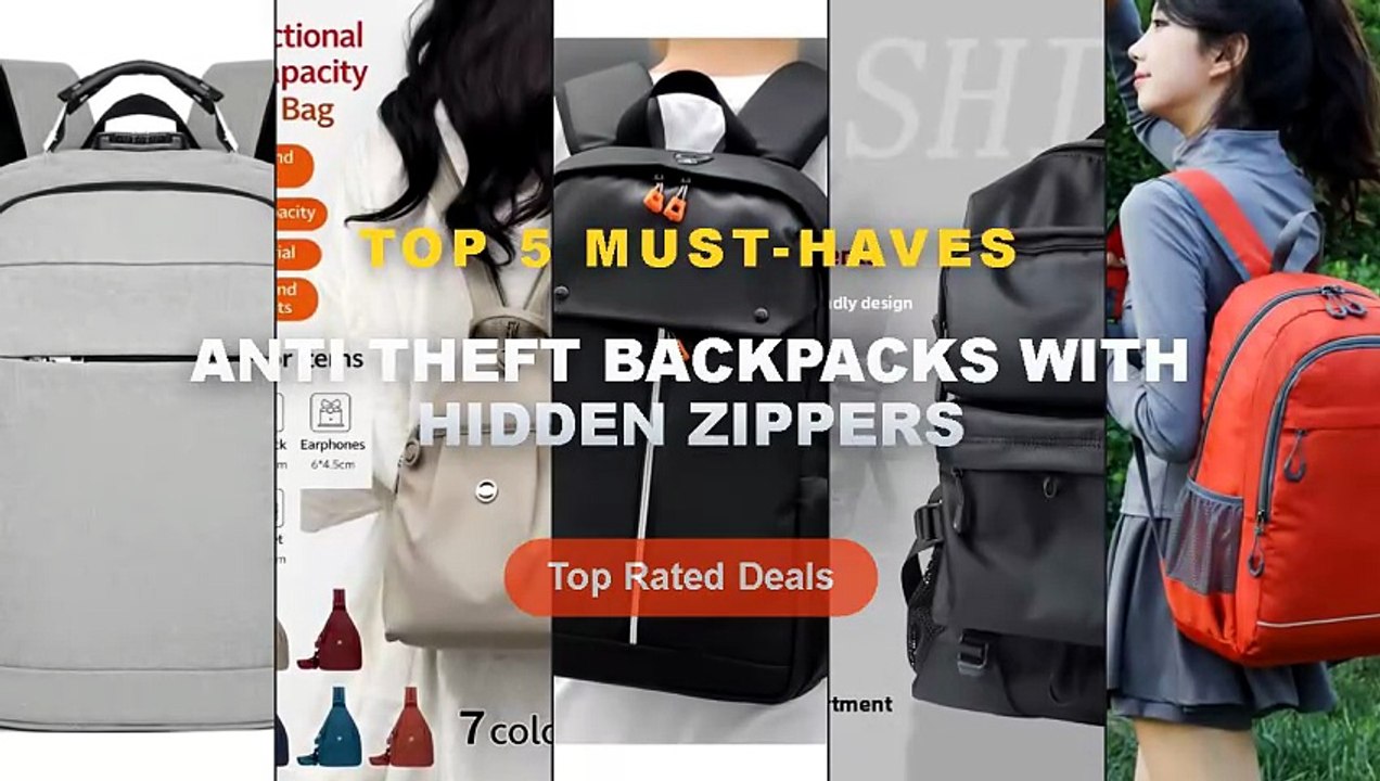 Anti Theft Backpacks With Hidden Zippers: Top 5 Best Sellers