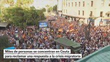Miles de personas se manifiestan en Ceuta ante la crisis migratoria
