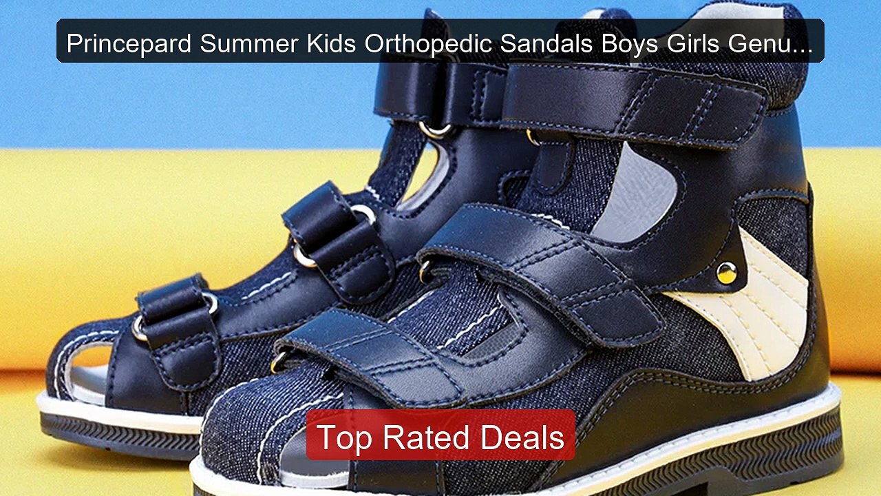 Princepard Summer Kids Orthopedic Sandals Boys Girls Genuine Leath... -- Best Deal 2026 | Shop Now!