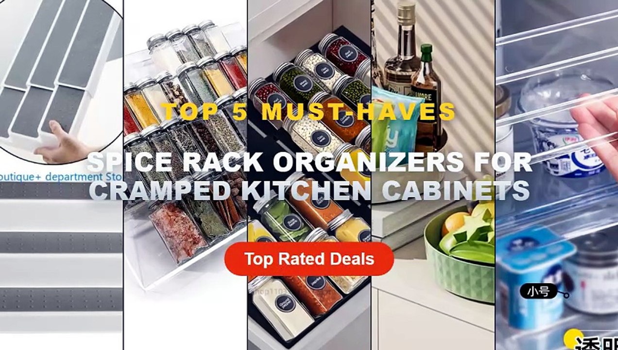 Amazing Spice Rack Organizers For Cramped Kitchen Cabinets You Need To See - Kitchen Storage Clear Expandable Cabinet Or...