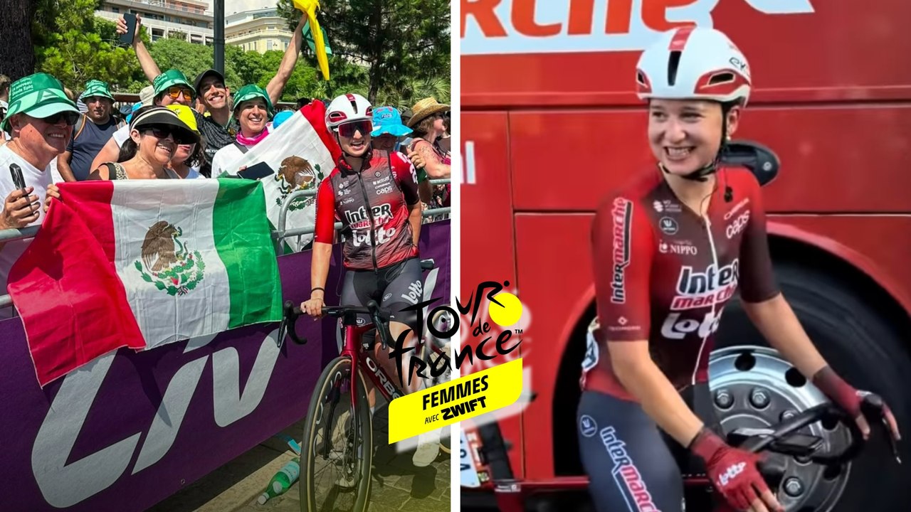 Romina Hinojosa debita en el Tour de Francia e Isaac del Toro muestra apoyo a su novia