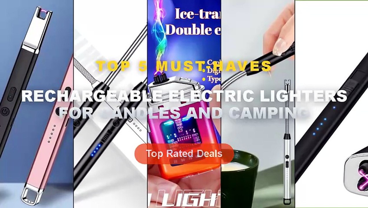Best Rechargeable Electric Lighters For Candles And Camping on AliExpress | Review - Rechargeable Windproof Electric Can...