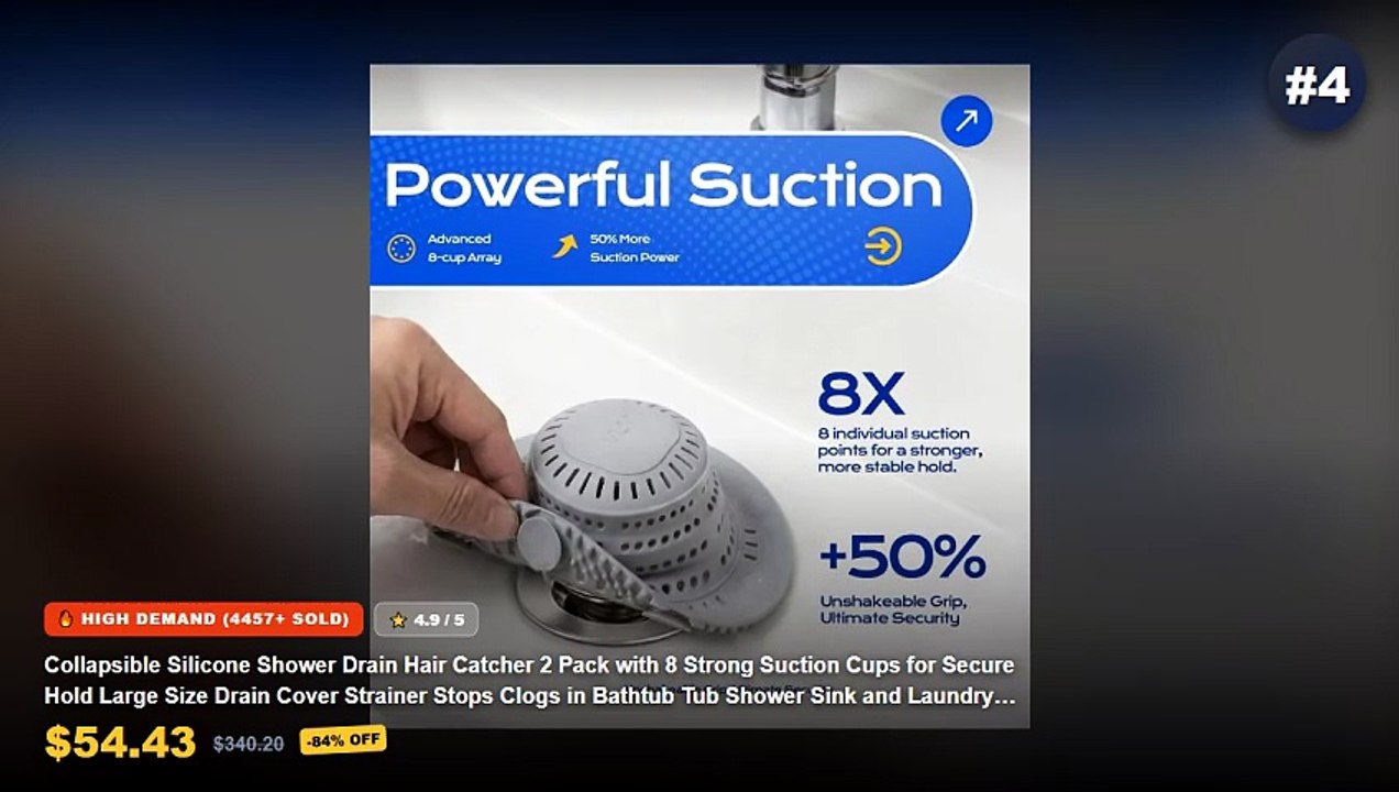 Don't Buy Silicone Drain Hair Catchers That Sto...