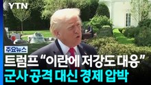 트럼프 “이란에 저강도 대응”...군사 공격 대신 경제 압박 / YTN