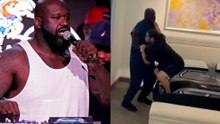 Shaquille O’Neal chokeslams a furniture store salesman in a wild video