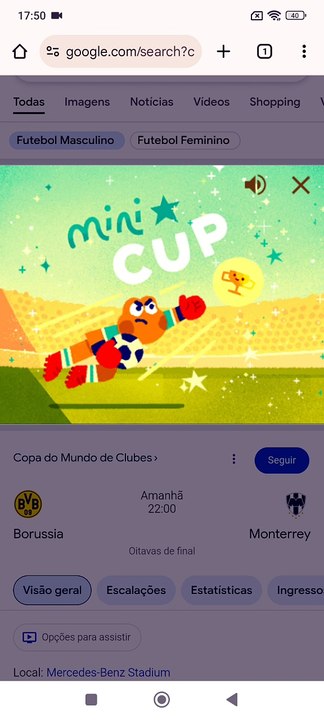 65 - Borussia x Monterrey - Partida 10 - Mini Cup Google Copa do Mundo de Clubes