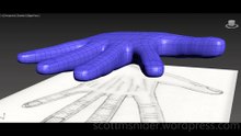 Grabovski: 3DS MAX Practice Polygon Modeling Hand Model Video #2 (08-09-2026)
