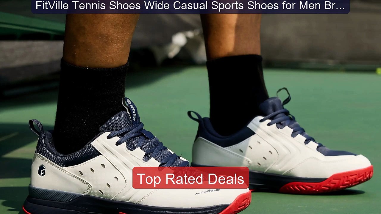 FitVille Tennis Shoes Wide Casual Sports Shoes for Men Brea... -- Top Pick 2026 | Unbeatable Price!