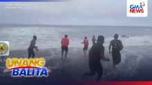 2 mangingisda, nasagip matapos tumaob sa dagat ang sinasakyang bangka | Unang Balita