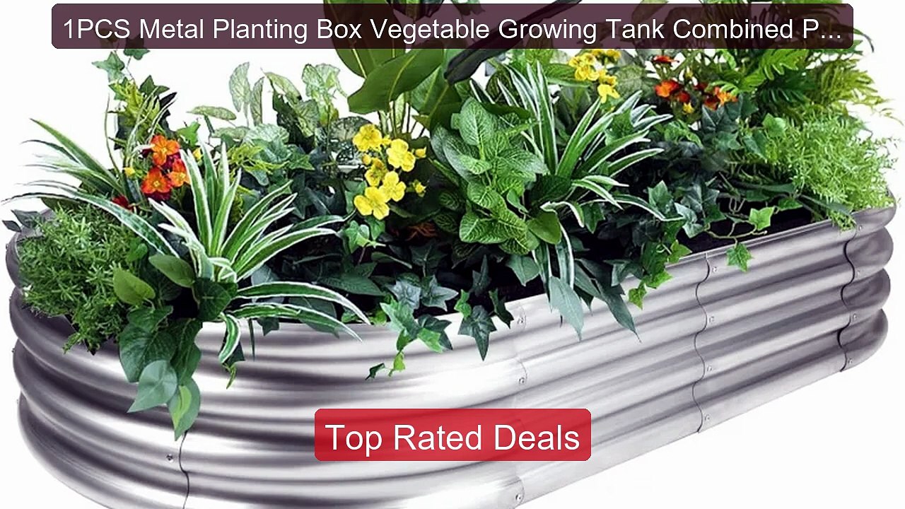 1PCS Metal Planting Box Vegetable Growing Tank Combined Plant... -- Amazing Value 2026 | Must Have!