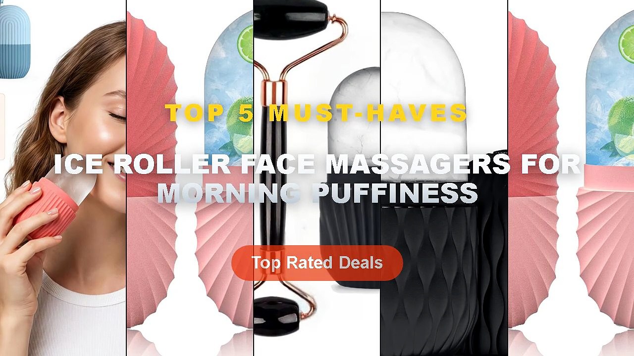 Ultimate Guide to the Best Ice Roller Face Massagers For Morning Puffiness - Silicone Facial Ice Roller Reusable Face Ic...