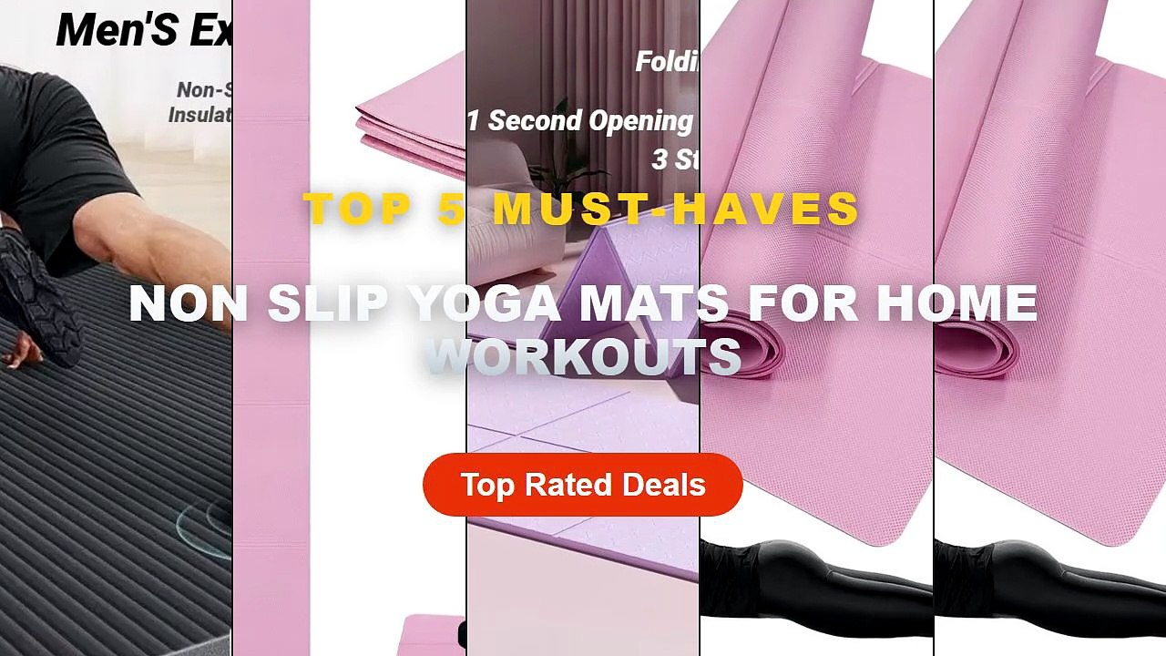 Cheap & Best Non Slip Yoga Mats For Home Workou...